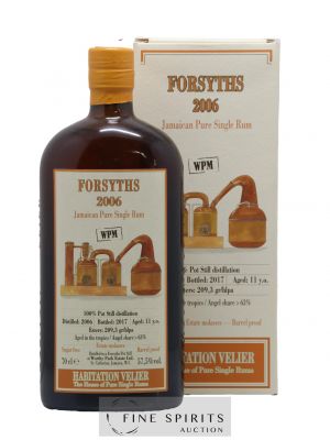 Forsyths 11 years 2006 Velier WPM bottled 2017 Habitation Velier   - Lot of 1 Bottle