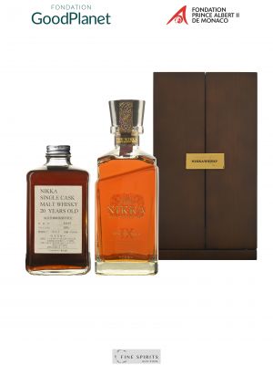 The Nikka Nine Decades signed & Miyagikyo 20 years single Cask - Distillery Exclusive 55695 (2 bottles)   - Lot de 2 Bouteilles