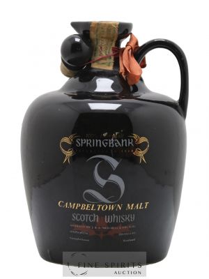 Springbank Of. Black Ceramic Decanter (1.5L)   - Lot of 1 Bottle