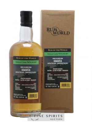 Rum Of The World 3 years 2018 Of. Jamaïque Single Cask n°WN18LS07 - bottled 2021 Red Bear - Vins de Condé - Vinomancie   - Lot of 1 Bottle