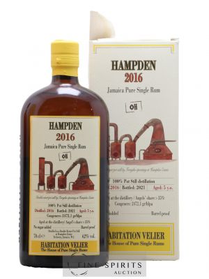 Hampden 5 years 2016 Of. H bottled 2021 Habitation Velier   - Lot of 1 Bottle