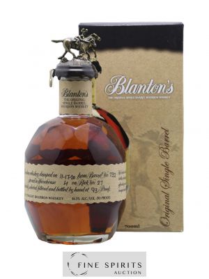 Blanton's Of. Warehouse H - Barrel n°732 - dumped 2020   - Lot of 1 Bottle