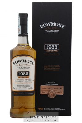 Bowmore 29 years 1988 Of. Edition n°2 bottled 2018 Global Traveller ---- - Lot de 1 Bouteille