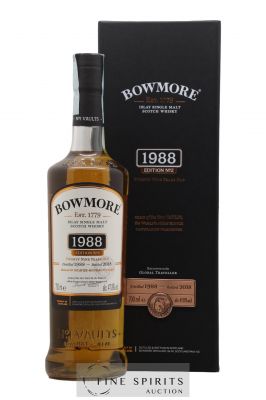 Bowmore 29 years 1988 Of. Edition n°2 bottled 2018 Global Traveller   - Lot of 1 Bottle