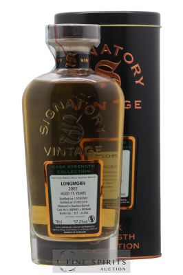 Longmorn 15 years 2002 Signatory Vintage Cask n°800643-800644 - One of 450 - bottled 2018 Cask Strength Collection   - Lot of 1 Bottle