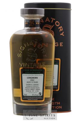 Longmorn 15 years 2002 Signatory Vintage Cask n°800643-800644 - One of 450 - bottled 2018 Cask Strength Collection   - Lot de 1 Bouteille