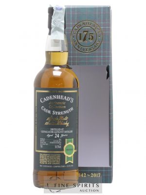 Glenallachie 24 years 1992 Cadenhead's Bourbon Hogshead - One of 258 - bottled 2017 175th Anniversary Authentic Collection   - Lot of 1 Bottle