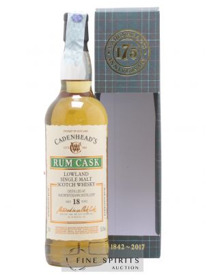 Auchentoshan 18 years 1999 Cadenhead's Rum Cask - Barbados Rum One of 192 - bottled 2017 ---- - Lot de 1 Bouteille