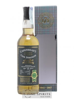 Dailuaine 13 years 2004 Cadenhead's Bourbon Hogshead - One of 288 - bottled 2017 Authentic Collection ---- - Lot de 1 Bottle