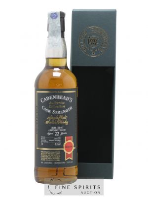 Arran 22 years 1996 Cadenhead's Cask Strength Bourbon Hogshead - One of 276 - bottled 2019 Authentic Collection ---- - Lot de 1 Bottle