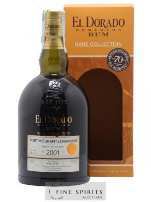 El Dorado 2001 Of. Port Mourant & Diamond Marque PM-SVW - bottled 2017 Velier 70th Anniversary Rare Collection   - Lot de 1 Bouteille