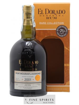 El Dorado 2001 Of. Port Mourant & Diamond Marque PM-SVW - bottled 2017 Velier 70th Anniversary Rare Collection   - Lot de 1 Bouteille