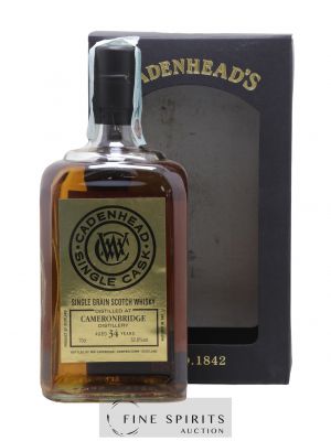 Cameronbridge 34 years 1984 Cadenhead's Bourbon Barrel - One of 222 - bottled 2018 Single Cask ---- - Lot de 1 Bouteille