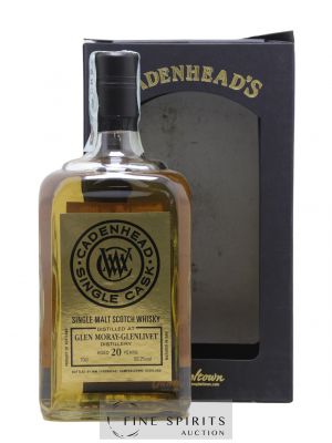 Glen Moray 20 years 1998 Cadenhead's Bourbon Hogshead - One of 234 - bottled 2019 Single Cask   - Lot of 1 Bottle