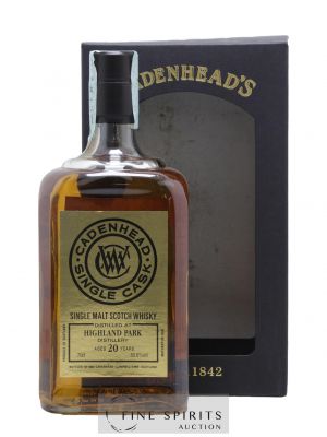 Highland Park 20 years 1996 Cadenhead's Bourbon Hogshead - One of 258 - bottled 2016 Single Cask ---- - Lot de 1 Bottle