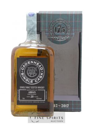 Arran 20 years 1996 Cadenhead's 1 x Butt - One of 438 - bottled 2017 Single Cask 