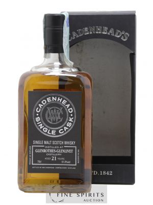 Glenrothes 21 years 1996 Cadenhead's Bourbon Hogshead - One of 330 - bottled 2018 The Nectar Single Cask ---- - Lot de 1 Bottle