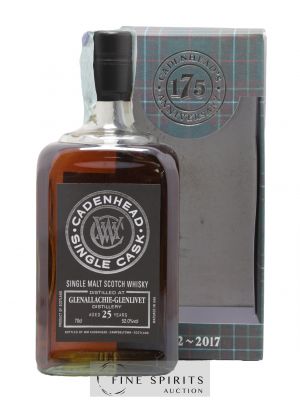 Glenallachie 25 years 1992 Cadenhead's Bourbon Hogshead - One of 240 - bottled 2017 Single Cask   - Lot of 1 Bottle