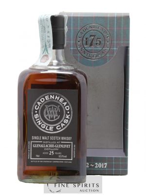 Glenallachie 25 years 1992 Cadenhead's Bourbon Hogshead - One of 240 - bottled 2017 Single Cask ---- - Lot de 1 Bottle