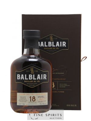 Balblair 18 years Of. Ex-Bourbon Casks Non-Chill Filtered   - Lot de 1 Bouteille