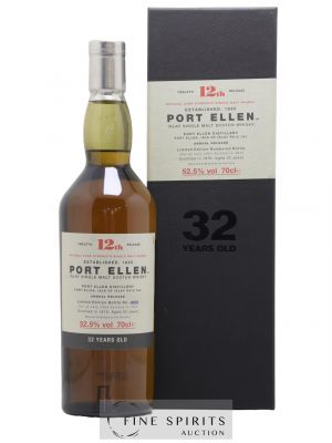 Port Ellen 32 years 1979 Of. 12th Release Natural Cask Strength - One of 2964 - bottled 2012 Limited Edition   - Lot of 1 Bottle