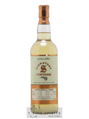 Littlemill 16 years 1990 Signatory Vintage Cask n°2992 - One of 320 - bottled 2007   - Lot de 1 Bouteille