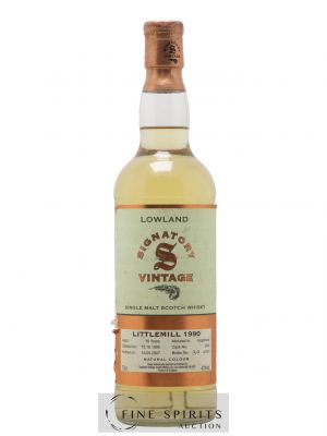 Littlemill 16 years 1990 Signatory Vintage Cask n°2992 - One of 320 - bottled 2007   - Lot de 1 Bouteille