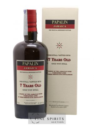 Papalin 7 years Of. Only Pot Still - bottled 2021   - Lot de 1 Bouteille