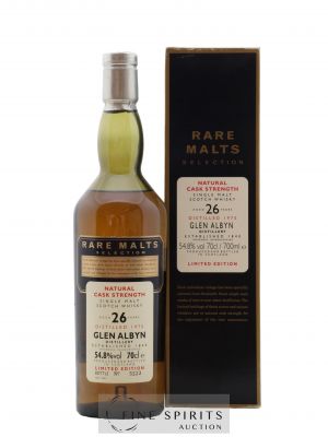 Glen Albyn 26 years 1975 Of. Rare Malts Selection Natural Cask Strengh - bottled 2002 Limited Edition   - Lot de 1 Bouteille