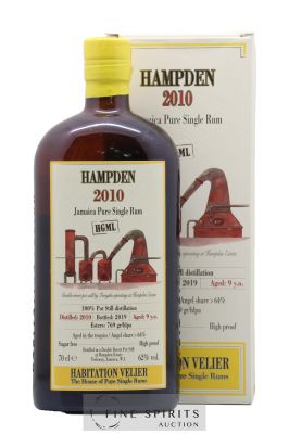 Hampden 9 years 2010 Velier HGML bottled 2019 Habitation Velier   - Lot of 1 Bottle