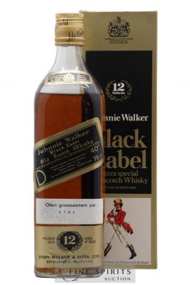 Johnnie Walker 12 years Of. Black Label (75cl.)   - Lot of 1 Bottle