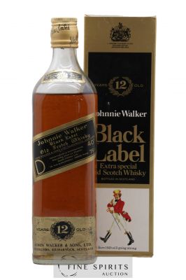 Johnnie Walker 12 years Of. Black Label (75cl.) ---- - Lot de 1 Bottle