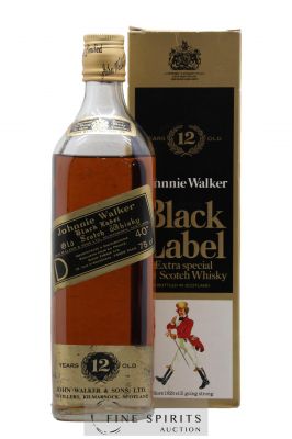 Johnnie Walker 12 years Of. Black Label (75cl.) ---- - Lot de 1 Bottle