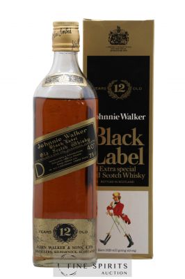 Johnnie Walker 12 years Of. Black Label (75cl.) ---- - Lot de 1 Bottle