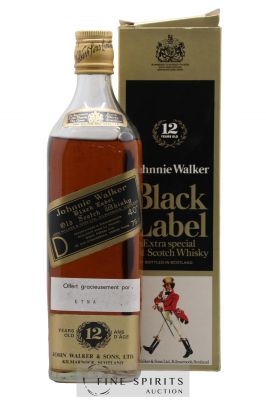 Johnnie Walker 12 years Of. Black Label (75cl.) ---- - Lot de 1 Bouteille