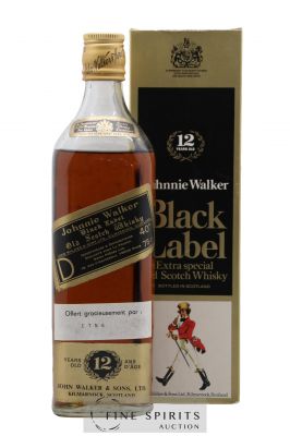 Johnnie Walker 12 years Of. Black Label (75cl.) ---- - Lot de 1 Bouteille