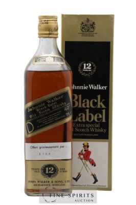 Johnnie Walker 12 years Of. Black Label (75cl.) ---- - Lot de 1 Bouteille