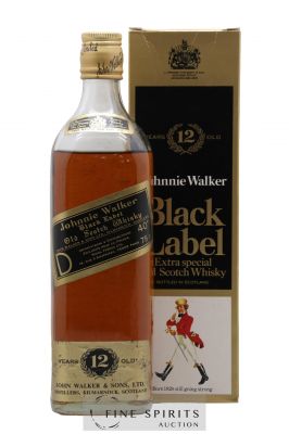 Johnnie Walker 12 years Of. Black Label (75cl.) ---- - Lot de 1 Bouteille