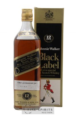 Johnnie Walker 12 years Of. Black Label (75cl.) ---- - Lot de 1 Bouteille