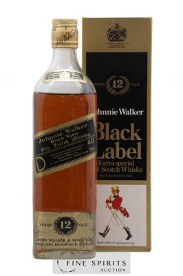 Johnnie Walker 12 years Of. Black Label (75cl.) ---- - Lot de 1 Bouteille