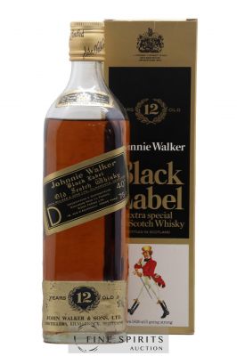 Johnnie Walker 12 years Of. Black Label (75cl.) ---- - Lot de 1 Bouteille