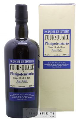 Foursquare 12 years 2007 Velier Plenipotenziario Barrel Proof - One of 6000 - bottled 2019 