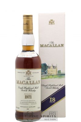 Macallan (The) 18 years 1971 Of. Sherry Wood Matured - bottled 1989 Gouin Import ---- - Lot de 1 Bottle