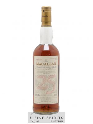 Macallan (The) 25 years 1965 Of. Anniversary Malt bottled 1991 Special Bottling (75cl.) ---- - Lot de 1 Bottle