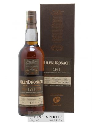 The Glendronach 27 years 1991 Of. Cask n°8025 - One of 737 - bottled 2018 Cask Bottling   - Lot de 1 Bouteille