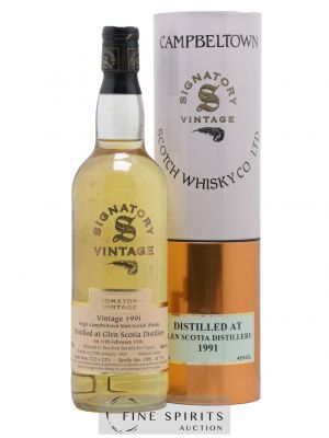 Glen Scotia 9 years 1991 Signatory Vintage Cask n°222-223 - One of 722 - bottled 2001 ---- - Lot de 1 Bottle