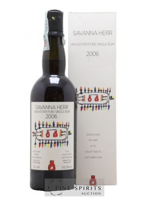 Savanna 12 years 2006 Velier Herr Fût n°515 - One of 262 - bottled 2020   - Lot of 1 Bottle