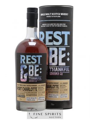 Port Charlotte 13 years 2001 Rest & Be Thankful Jurançon Cask n°1036 - One of 271 - bottled 2015 Limited Edition   - Lot of 1 Bottle