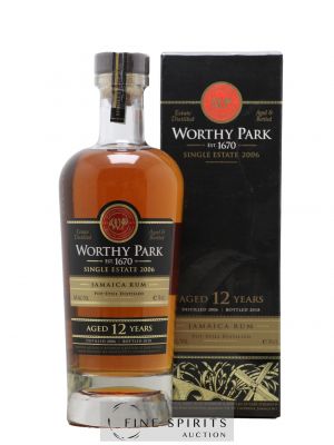 Worthy Park 12 years 2006 Of. bottled 2018   - Lot of 1 Bottle