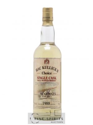 Benrinnes 1988 MacKillop & Co. Mac Kullick's Choice Single Cask n°2820 - bottled 2000 Limited Edition ---- - Lot de 1 Bouteille